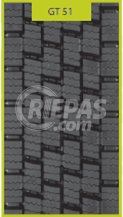 285/70R19,5 GT51 MICH1 atjaunota riepa 3PMSF Drive Winter