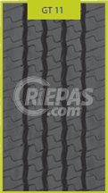 275/70R22,5 GT11W EU2 atjaunota riepa 3PMSF Trailer/Bogey Regional